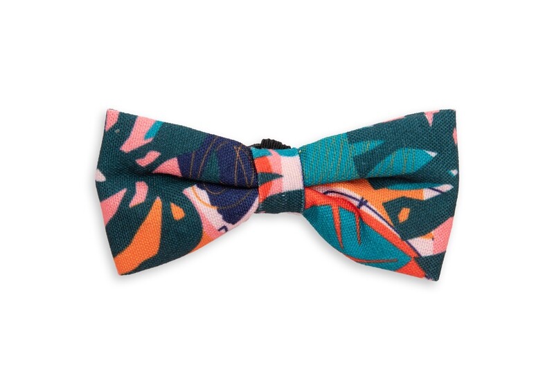 Bow Tie Abstract Tropical Paradise Orange