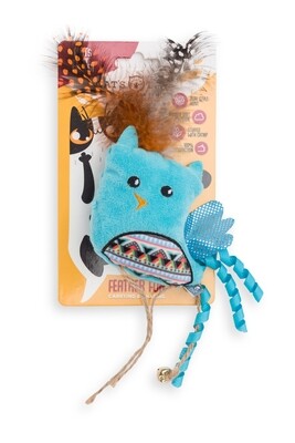 Indie Bird Cat Toy W/Feather 21cm
