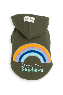 Count Your Rainbows Hoodie Green
