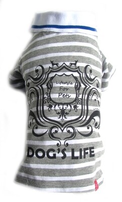 Dog's Life Gentleman's Polo Shirt Grey