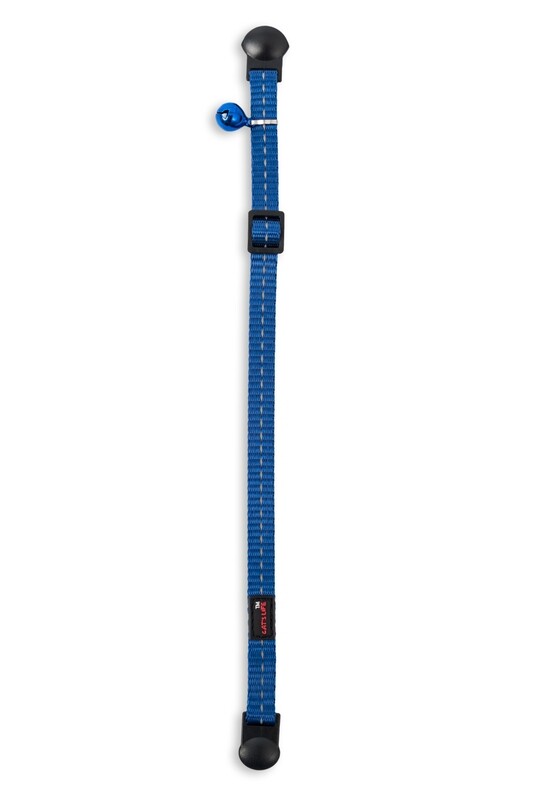 Reflective Supersoft Webbing Cat Collar Yale Blue