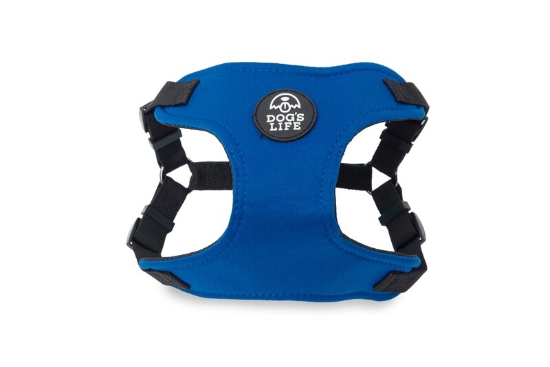X Dog Neoprene Soft Harness Yale Blue