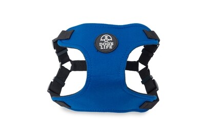 X Dog Neoprene Soft Harness Yale Blue