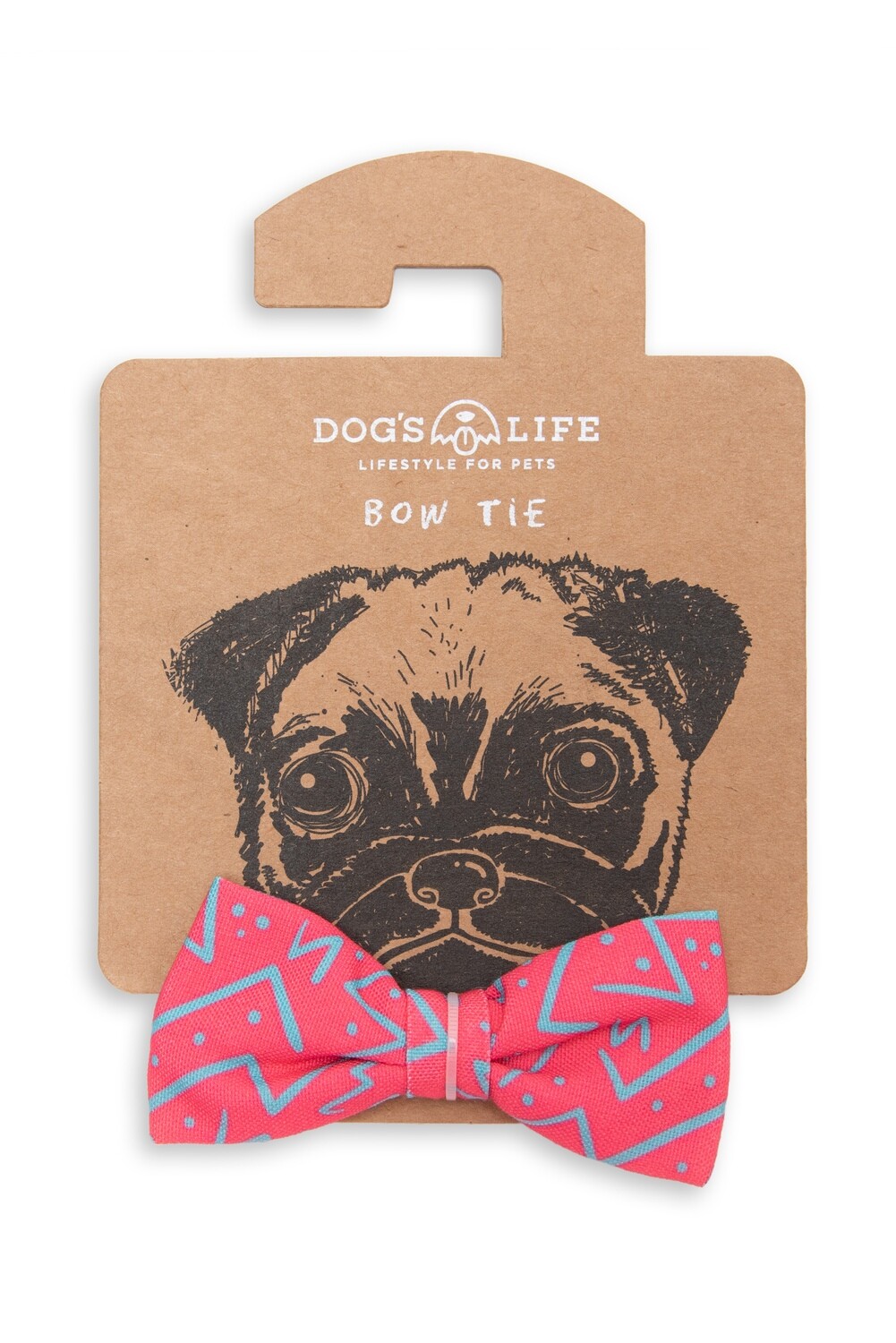 Bow Tie Chaotic Zig Zag Pink