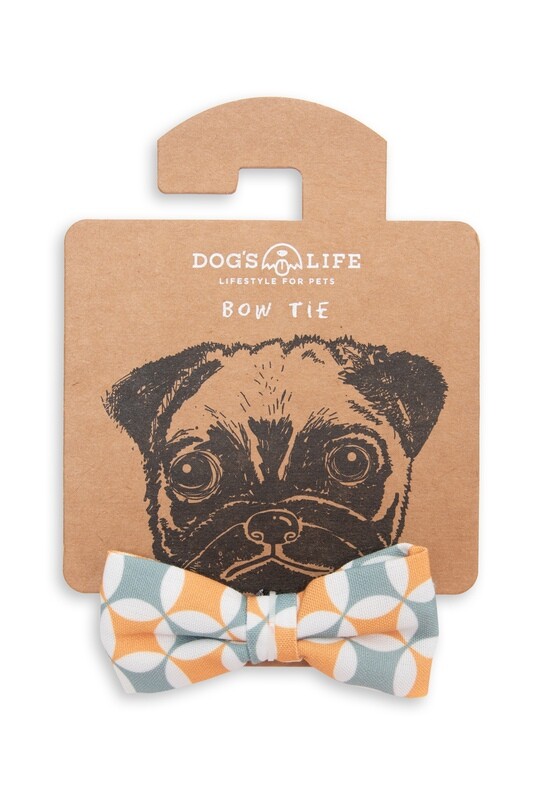 Bow Tie Retro Circles Blue