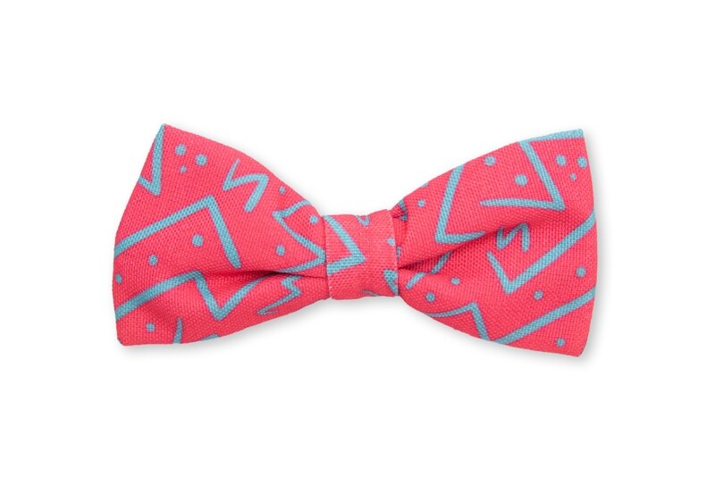 Bow Tie Chaotic Zig Zag Pink