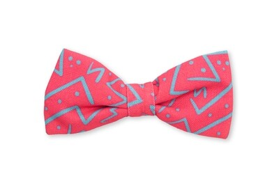 Bow Tie Chaotic Zig Zag Pink