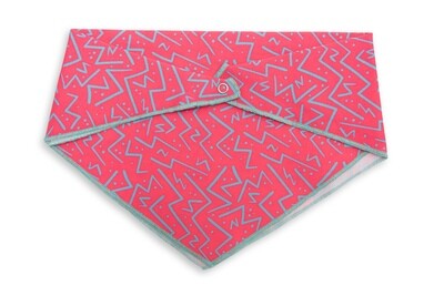 Chaotic Zig Zag Bandana Pink