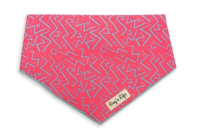Chaotic Zig Zag Bandana Pink