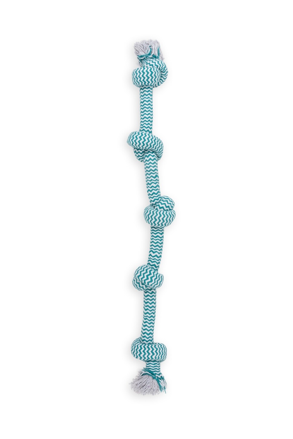5 Knots Rope Tug Dog Toy 75cm, Rope Colours: 5 Knots Rope Tug Dog Toy Blue