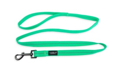 Reflective Supersoft Webbing Leash Spring Green