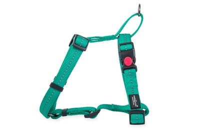 Reflective Supersoft Webbing H Harness Ultra Marine Green