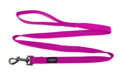 Reflective Supersoft Webbing Leash Magenta