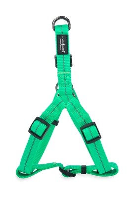 Reflective Supersoft Webbing Step-In Harness Spring Green