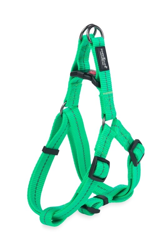 Reflective Supersoft Webbing Step-In Harness Spring Green