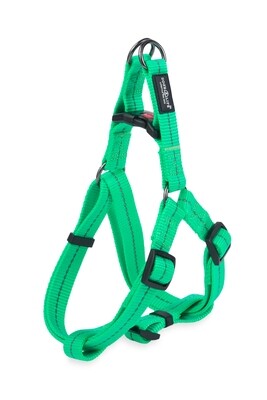 Reflective Supersoft Webbing Step-In Harness Spring Green