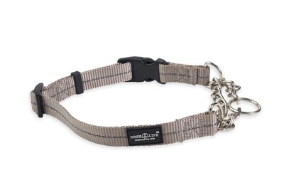 Reflective Martingale Chain Dog Collar Grey