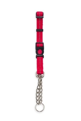 Reflective Martingale Chain Dog Collar Red