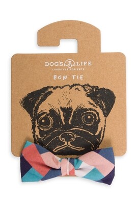 Bow Tie Checkered Pink &amp; Blue
