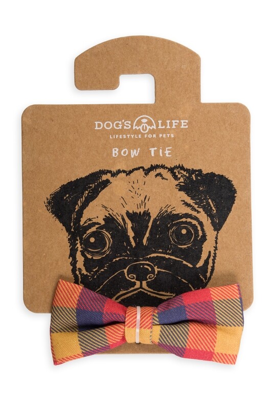 Bow Tie Checkered Orange