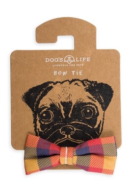 Bow Tie Checkered Orange