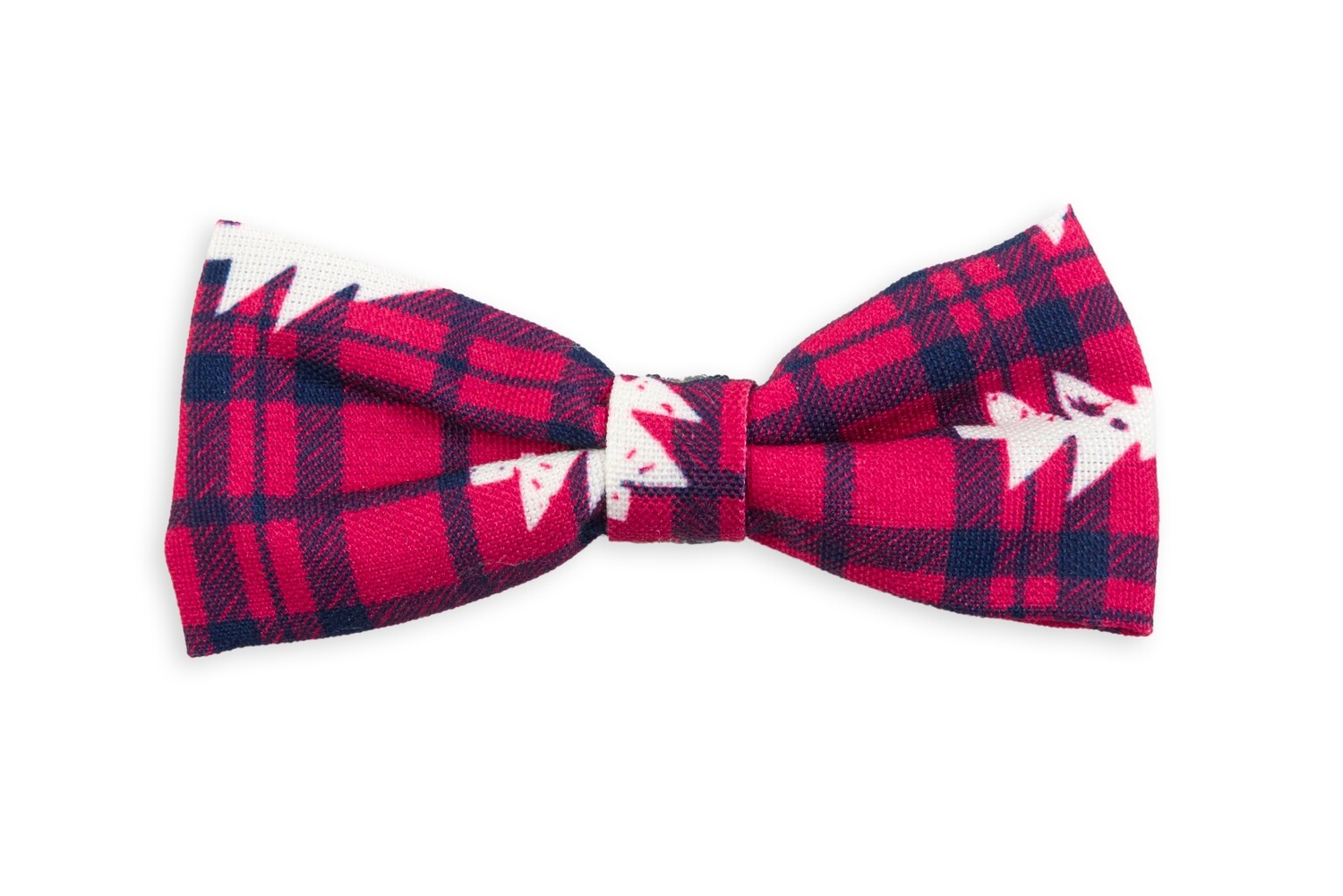 Bow Tie Plaid &amp; Trees Red