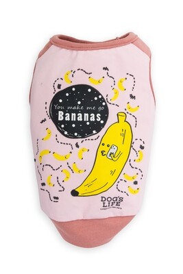 Make Me Go Bananas Tee Pink