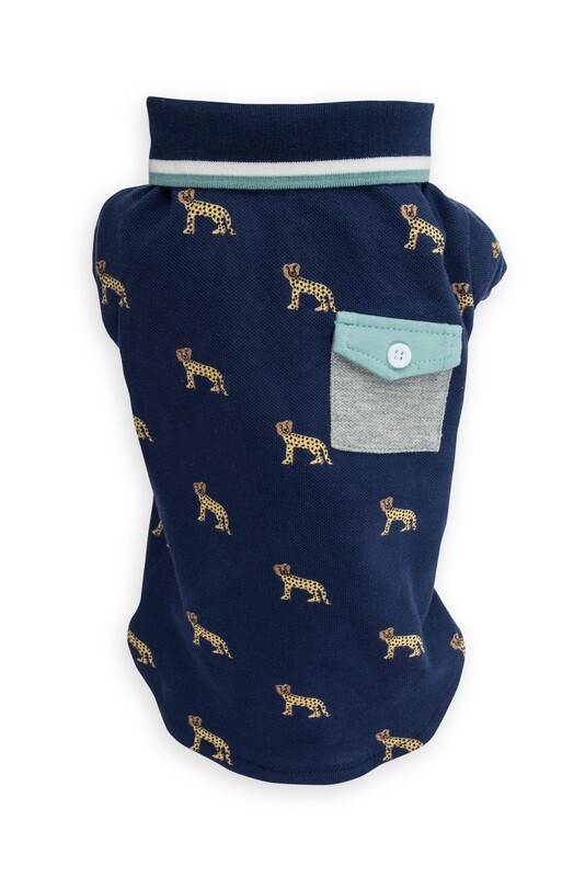 Polo Summer Leopard Shirt Navy