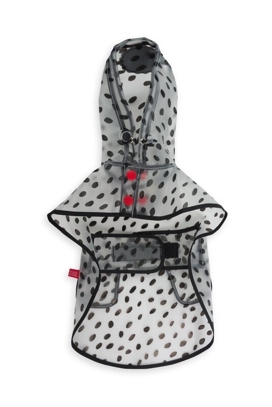 Dog's Life Raincoat Spots Black