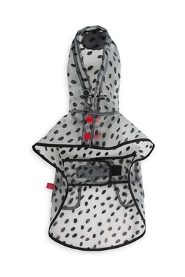 Dog's Life Raincoat Spots Black