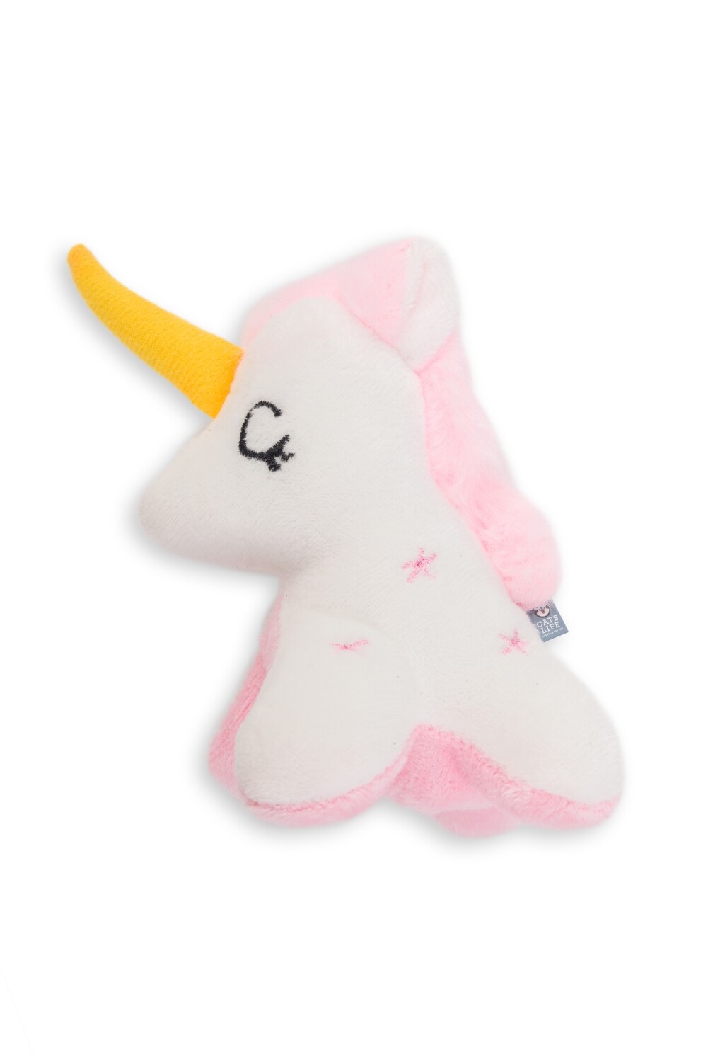 Pink Unicorn Plush Cat Toy 13cm