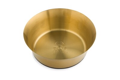 Stainless Steel Pet Bowl Gold