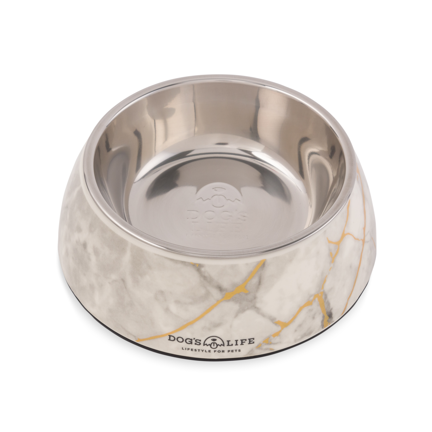 Melamine Stainless Steel Bowl Marble