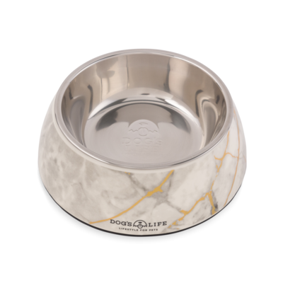 Melamine Stainless Steel Bowl Marble
