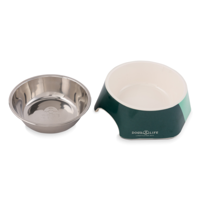 Hexagon Melamine Stainless Steel Bowl Blue