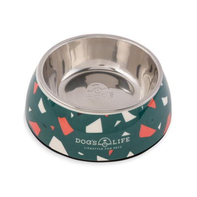 Melamine Stainless Steel Bowl Terrazzo