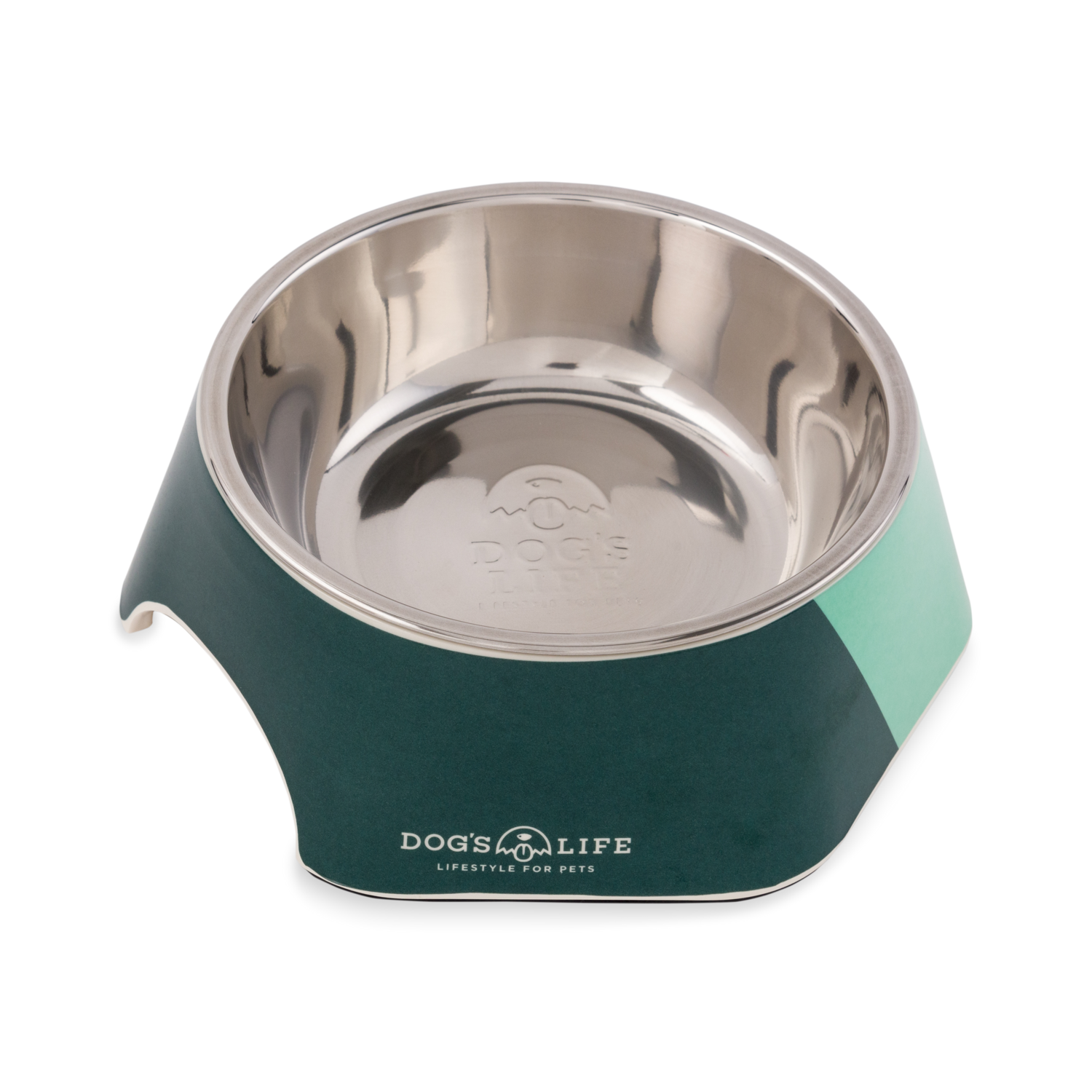 Hexagon Melamine Stainless Steel Bowl Blue