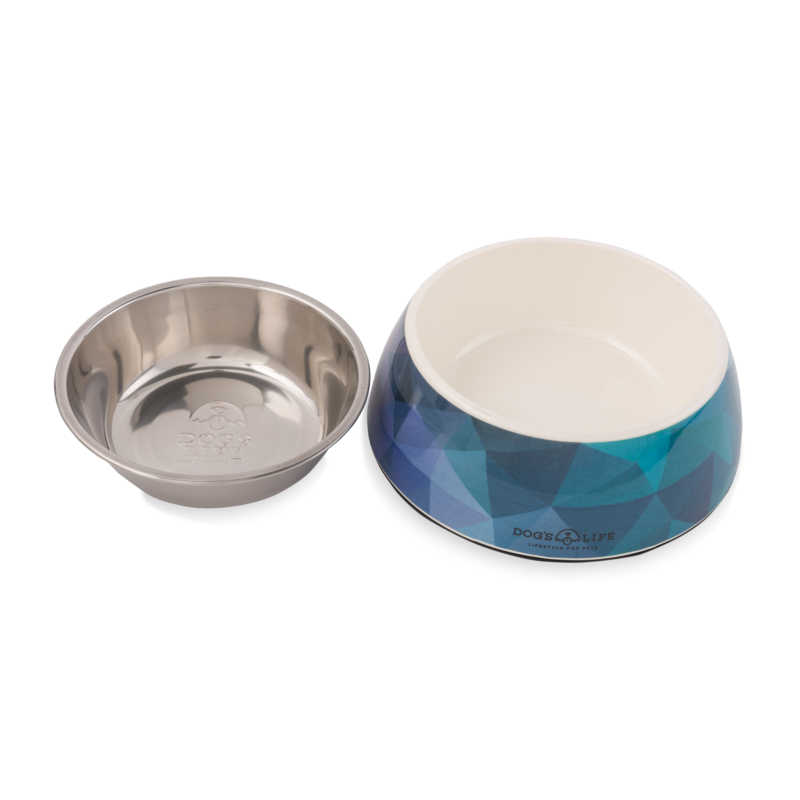 Melamine Stainless Steel Bowl Triangle Gradient
