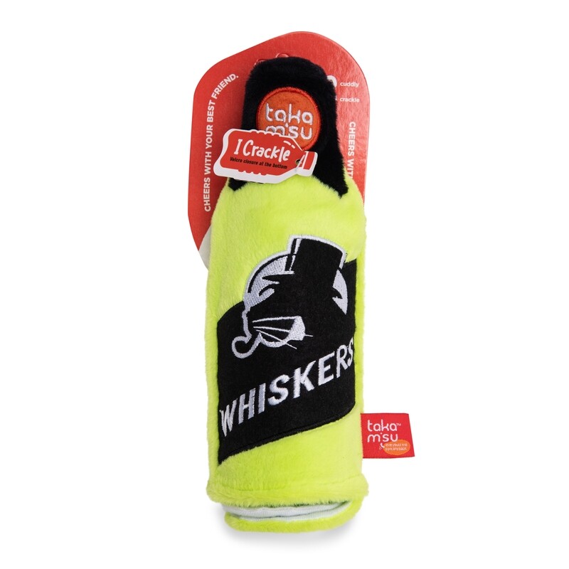 Crinkling Alcoholic Beverages Whiskers Plush Toy 24 cm