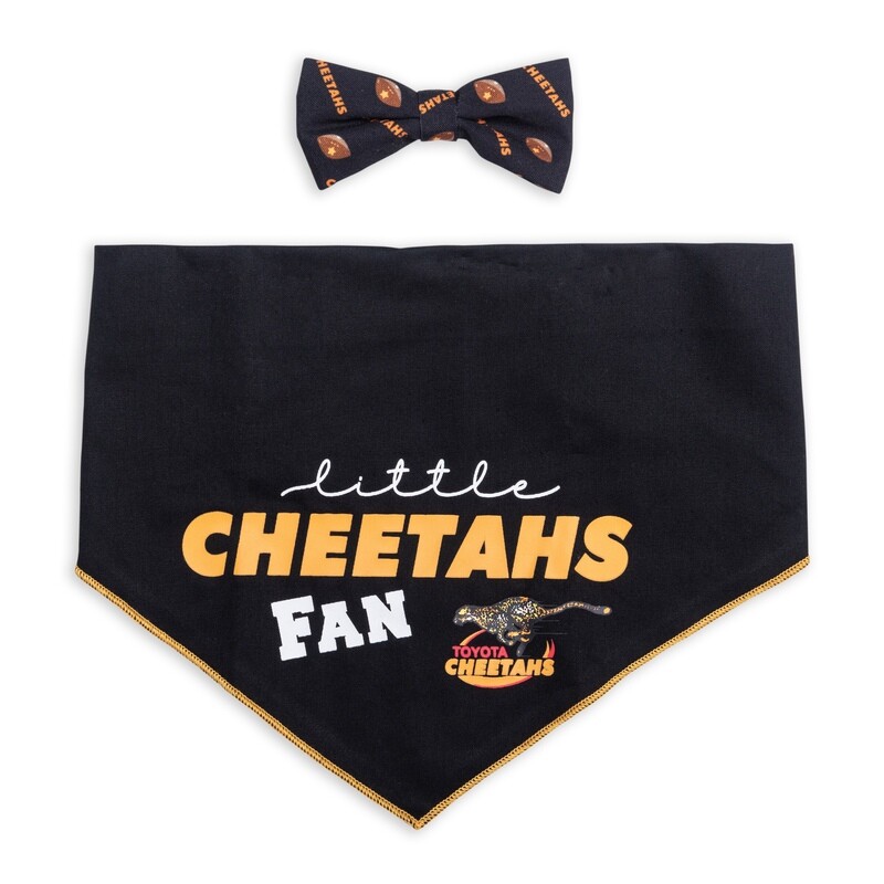 Bow Tie &amp; Bandana Set Official Licensed Cheetahs
