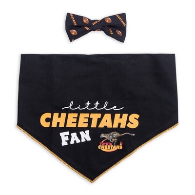 Bow Tie &amp; Bandana Set Official Licensed Cheetahs