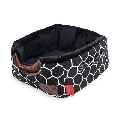 Cat's Life Cat Cube Honeycomb Black