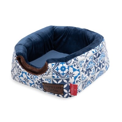 Cat's Life Cat Cube Moroccan Tiles Blue