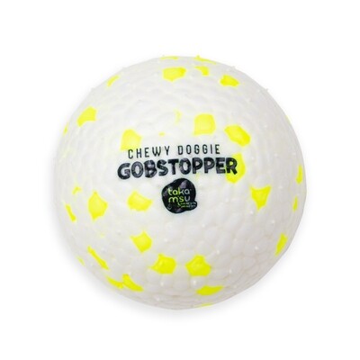Chewy Doggie Gobstopper Yellow Spots Toy