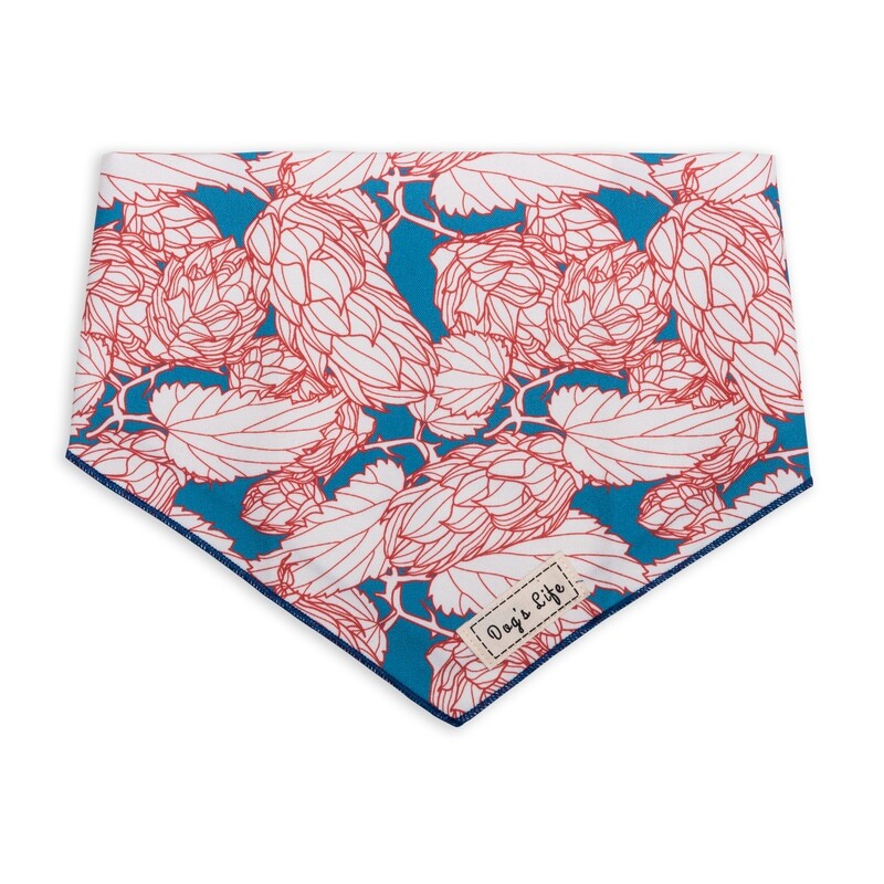 Hops Leaves &amp; Cones Bandana Pink
