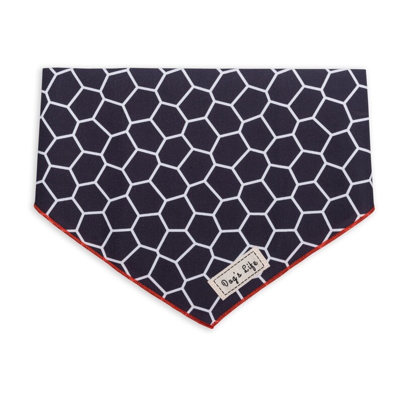 Honeycomb Bandana Black