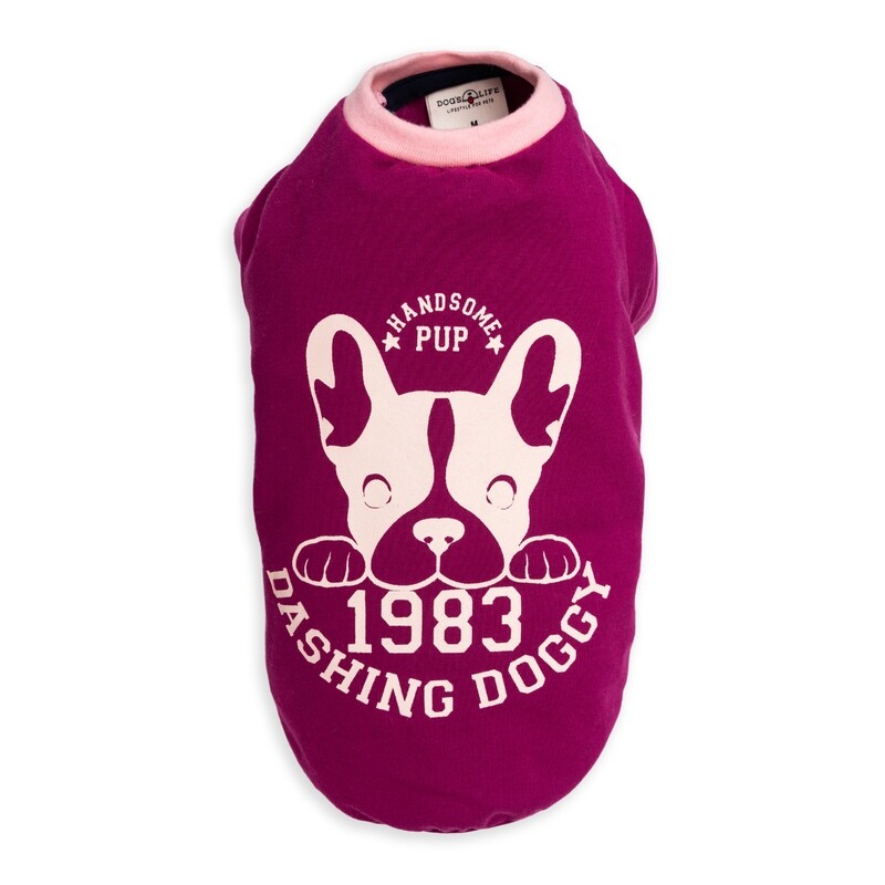 Dashing Doggy Tee Purple