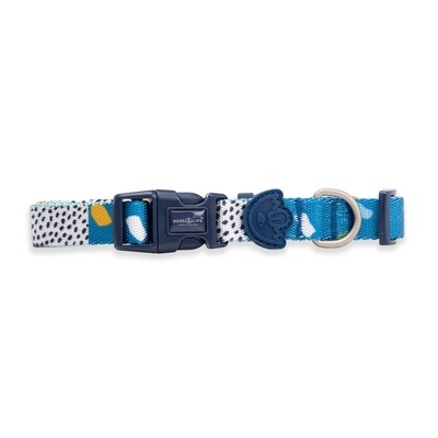 Designer Pooch Collar Geometrics and Tarrazo Blue