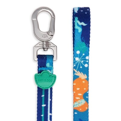Designer Pooch Leash Under the Sea Blue