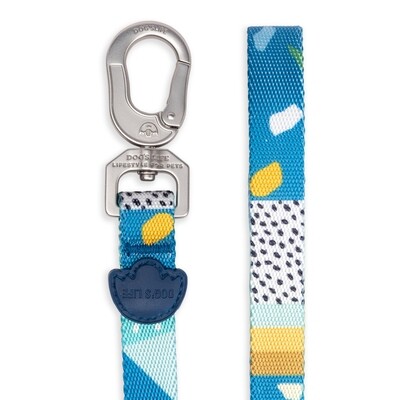 Designer Pooch Leash Geometrics and Tarrazo Blue